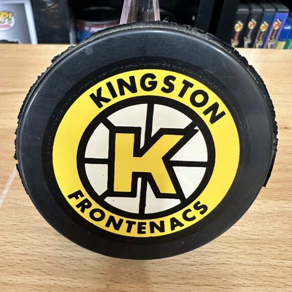 Vintage KINGSTON FRONTENACS  EAST SIDE MARIO'S  Puck INGLASCO  OHL  Canada - Picture 1 of 2